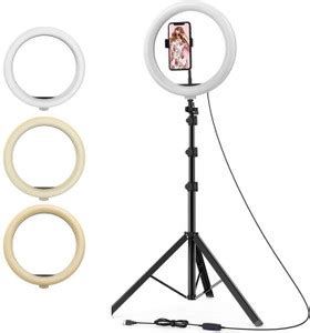 Jeteck Big Tripod Stand for Live Stream-LED Ring Light with Phone ...