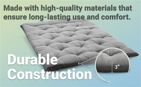 IMSMARTMART Mattress Japanese Floor Mattress Folding Roll Up Bed Topper ...