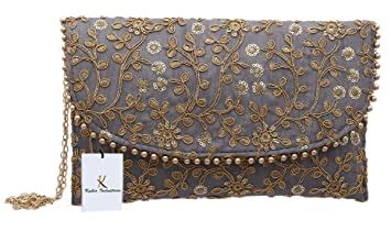 Kuber Industries Women's Handcrafted Embroidered Clutch Purse ...