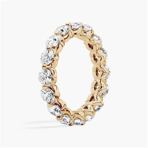 Floating Lab-Grown Diamond Eternity Ring In 14K Yellow Gold (3 Ct. tw ...