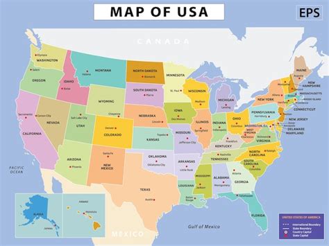 Mappa geografica politica dei paesi Mappa dei paesi con capitale Stato ...