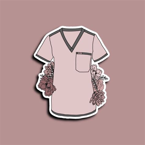 Buy Nursing Scrubs Sticker, Nurse Sticker, Scrubs, Doctor Sticker ...