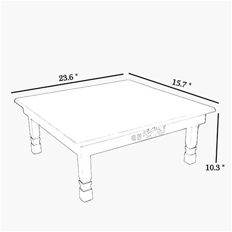 SUZEPER Korean Solid Wood Coffee Table,Folding Low Table for India | Ubuy