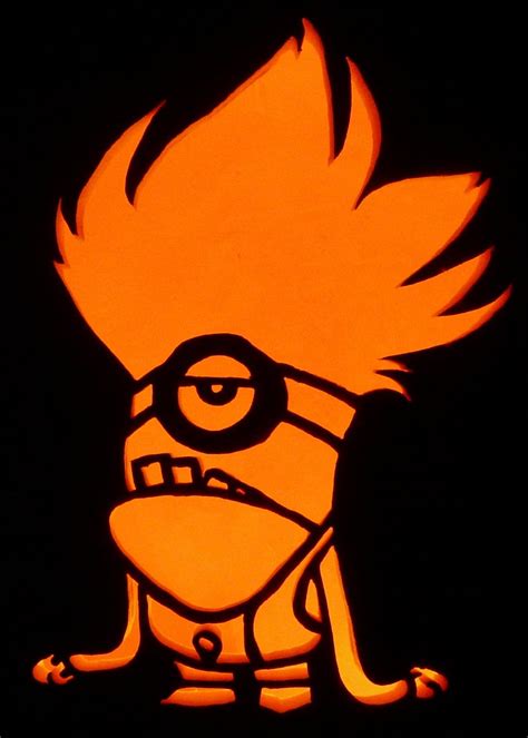 Minion Pumpkin Carving Template - Social Media Template