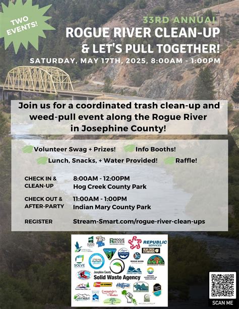 33rd Annual Rogue River Clean-Up & Lets Pull Together!, Hog Creek ...