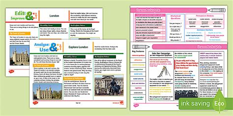 UKS2 Analyse & Use/Edit & Improve Persuasive Leaflet Pack