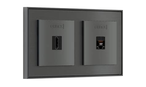 Keystone System for 2-fold plate | Wall-Mount Devices | Ekinex