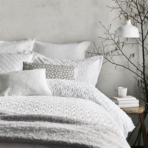 White Textured King Duvet Cover at Rory Luke blog