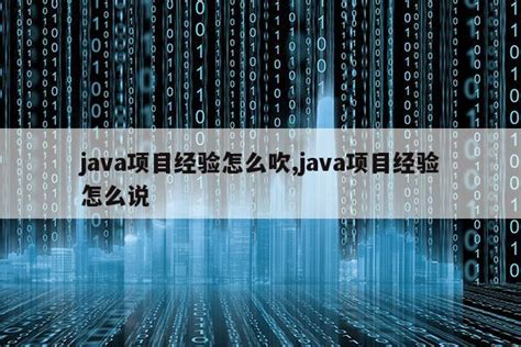 Java项目经验汇总 - 知乎