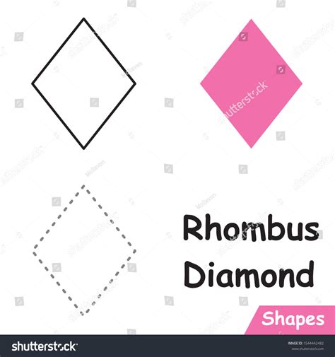 Set Diamonds Rhombus Ready Use Education: vector de stock (libre de ...