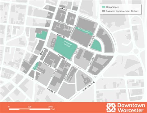 Planeje sua visita - Downtown Worcester