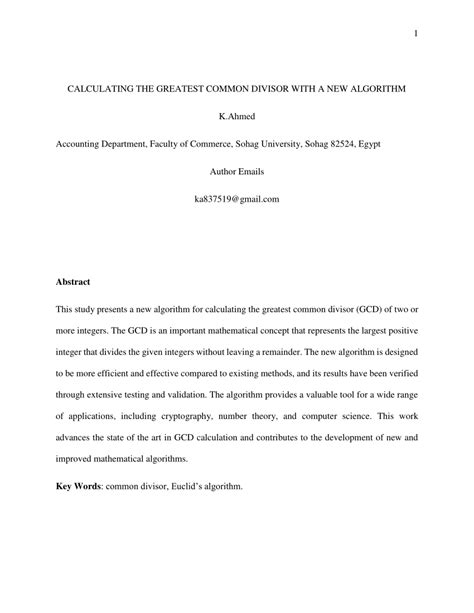 Greatest Common Divisor Algorithm 的图像结果