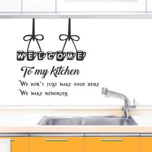 Wollfill 45 cm Beautiful Kitchen Quotes wallsticker Self Adhesive ...