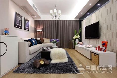74平米两房两厅婚房装修效果图-中国木业网