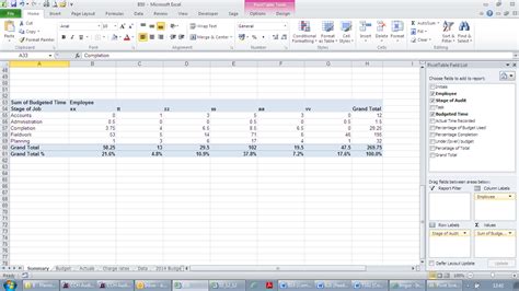 Setting Up a Pivot Table in Excel 的图像结果
