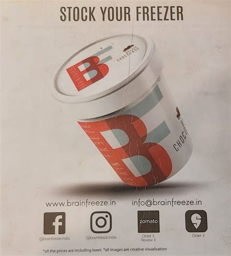 Menu at BRAIN FREEZE ICE CREAM & DESSERTS, Navi Mumbai, Shop-16