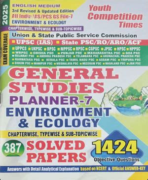 Youth Competition Times - General Studies Planner -7 - Environment ...