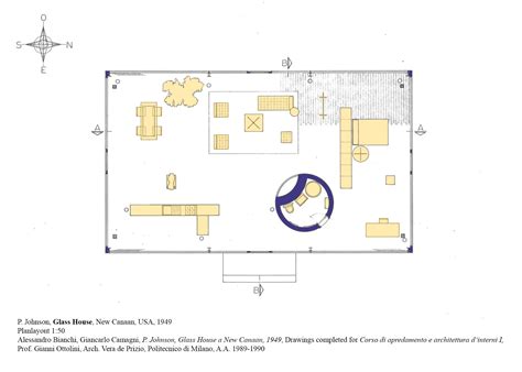Philip Johnson, Glass House, New Canaan, USA, 1949 – Atlas of Interiors ...