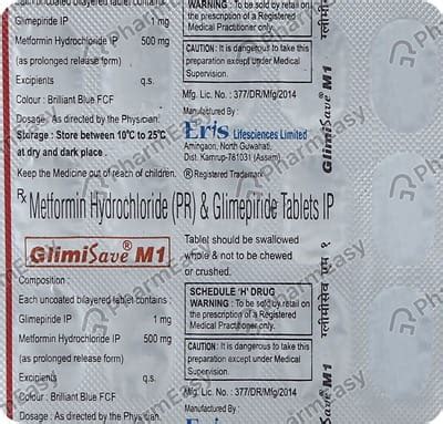 Glimisave M1 Tablet: Uses, Side-effects, Price, Dosage & More Info ...
