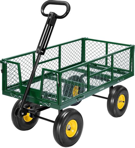 Amazon.com : VIVOHOME Garden Cart Steel Heavy Duty 900 LBS Yard and ...