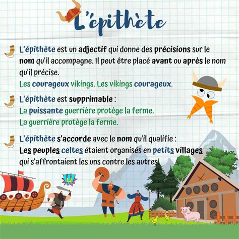 Image result for L'Adjectif Epithete