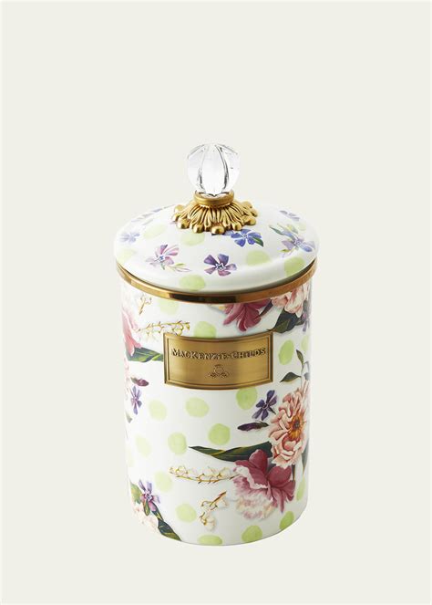 MacKenzie-Childs Wildflowers Enamel Large Canister - Bergdorf Goodman