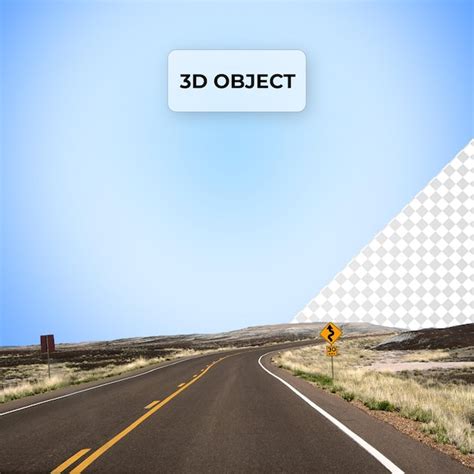 PSD Route d'asphalte sous le ciel bleu PNG Arrière-plan transparent ...