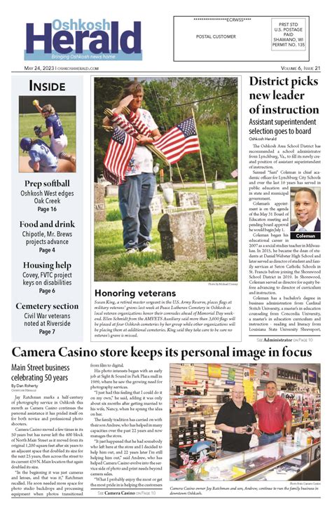 May 24, 2023 Oshkosh Herald - Oshkosh Herald