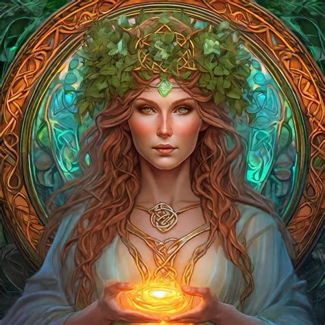 Brigid Goddess of the Celtic Hearth Goddess of healing as well as ...