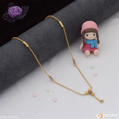1 Gram Gold Plated Latest Design Gold Plated Necklace for Ladies - Sty ...