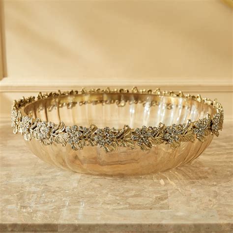 Buy Fables Glitz Glass Floral Decorative Bowl from Home Centre at just ...