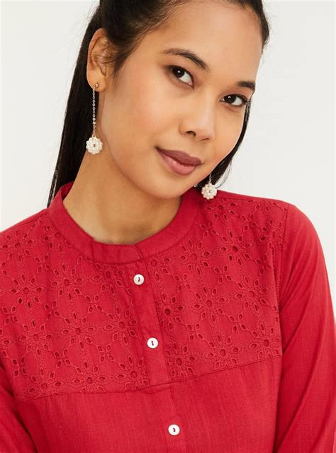 Buy Women Schiffli Straight Kurta Online at just Rs. 599.0 ...