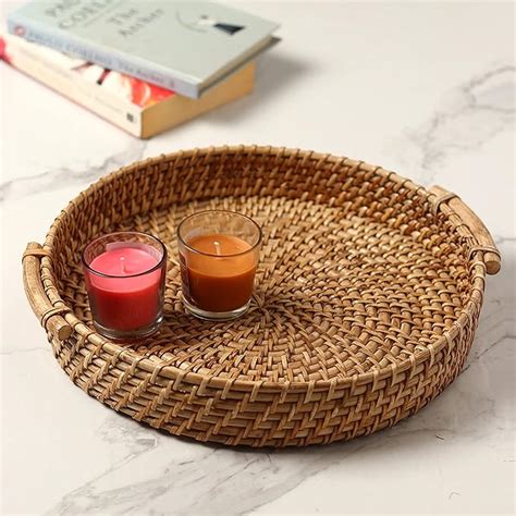 Habere India-All the Cultures Fabricating India Bamboo Serving Tray ...