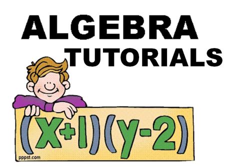 Algebra Tutorials 的图像结果