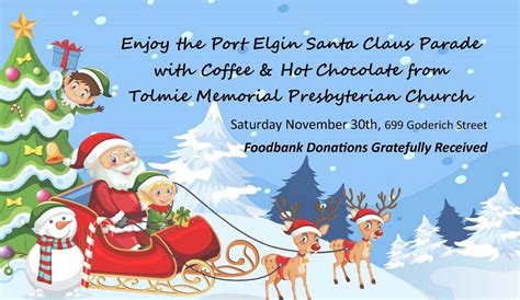 Enjoy the Port Elgin Santa Claus Parade with Coffee & Hot Chocolate ...