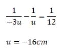 A convex lens produces a double size real image