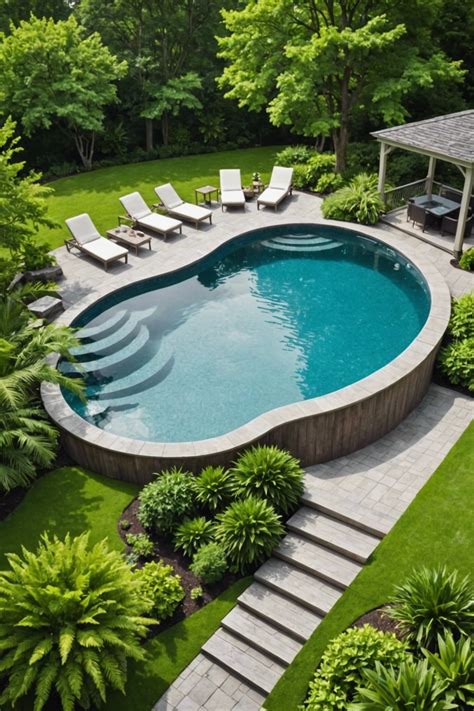 Image result for Pool Step Designs
