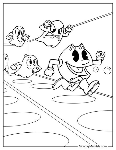 20 Pac Man Coloring Pages (Free PDF Printables)