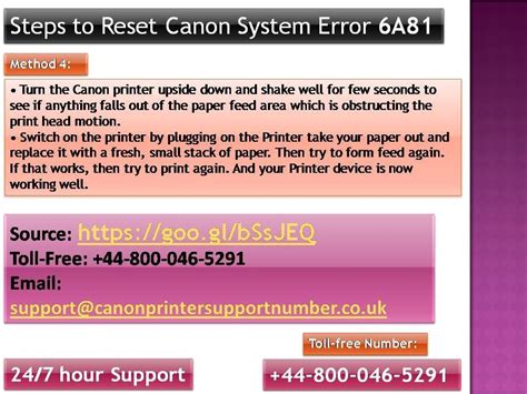 Image result for Canon Error Code 6A80