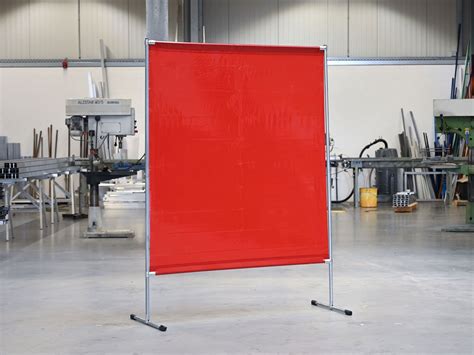 Schweisser-Schutzstellwand, Planen 0,4 mm, rot transparent | Rot ...