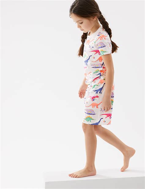 Buy Cotton Rich Dinosaur Short Pyjama Set (12 Mths - 7 Yrs) at Marks ...