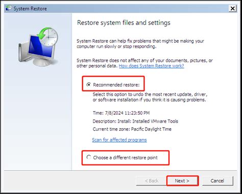 Image result for System Restore Safe Mode Windows 1.0