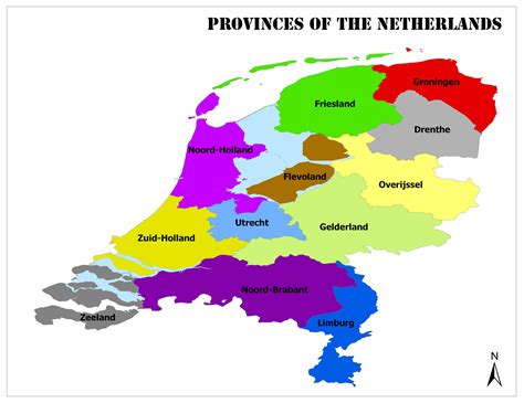 Netherlands Political Map _ The Netherlands Political Map – CEVFQ