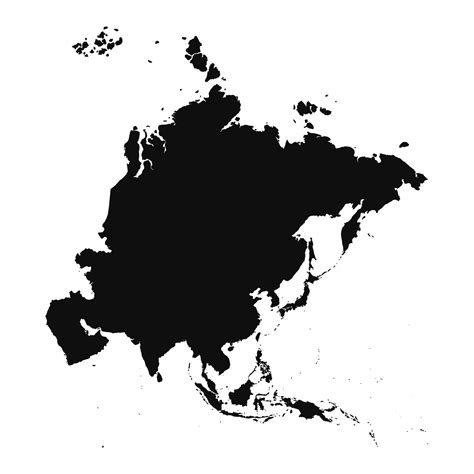 Map Of Asia Silhouette