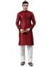 Buy Maroon Kurtas for Men by MANTHAN Online | Ajio.com