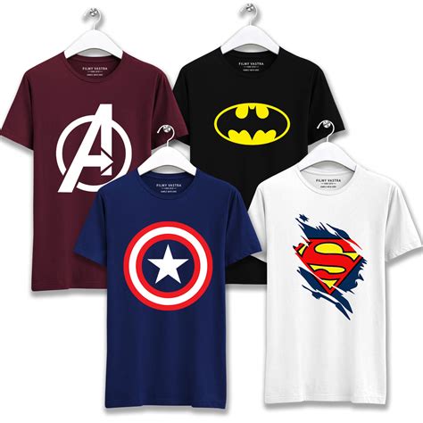 Buy Marvel and DC Combo T-Shirts - Superhero Collection - filmyvastra.com