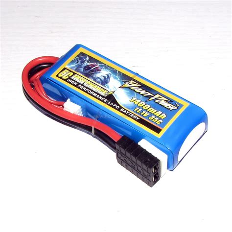 11.1V/3S 1400mAh 35C LiPO Battery TRX plug for Traxxas 1/16th E Revo|trx plug|lipo ...