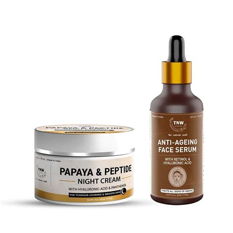 Buy TNW-THE NATURAL WASH COMBO WITH PAPAYA & PEPTIDE NIGHT CREAM & ANTI ...