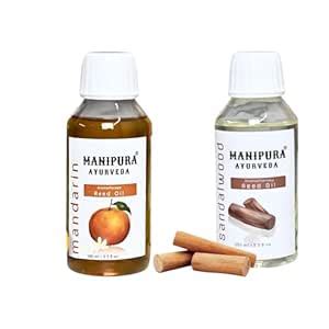 MANIPURA AYURVEDA Reed Diffuser Oil Refill Combo with 8 Reed Sticks ...