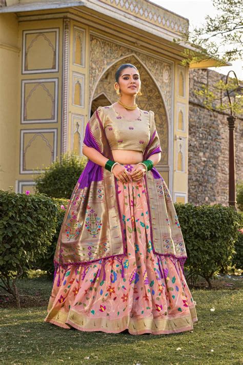 Paithani Lehenga Choli – Satyam Paithani